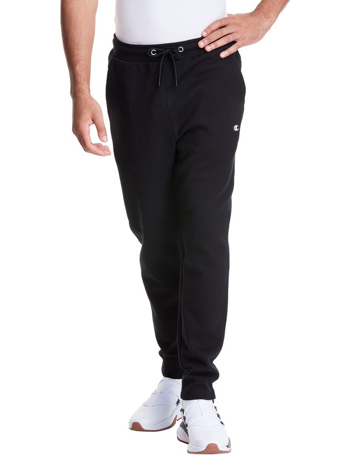 Pantaloni Champion Tech Weave Barbati Negrii - Romania YAOTZQC-21